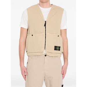 스톤 아일랜드 버튼 오버사이즈 베스트, 베이지계열, Standard M(KR 95)