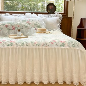 러빙랩 앨리스 40수 순면 로맨틱 레이스 침대커버