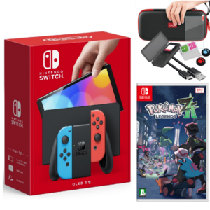 닌텐도 스위치 OLED 본체 화이트 + 포켓몬스터 스칼렛 + 주변기기 7종