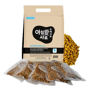 아침애사료 오리 연어 감자 수제사료, 눈물개선/눈건강, 3kg, 1개