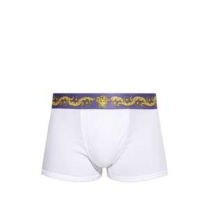 베르사체 스크롤 프린트 웨이스트밴드 복서 브리프, 화이트계열, Numeric 5