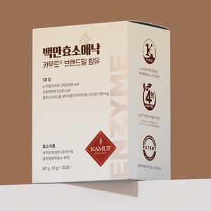 백만효소애낙 100만 카무트 효소 낙산균, 1박스, 90g