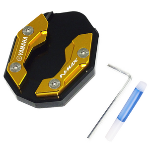 북마크 오토바이 사이드 스탠드 클립 오픈형, NMAX 골드, 1개