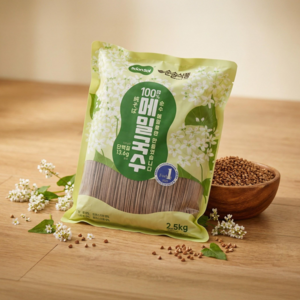 순솔 대용량 무설탕 100% 메밀국수, 2.5kg, 1개