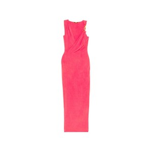 발망 드레이프 이펙트 민소매 드레스, 핑크계열, Standard M(KR 66)