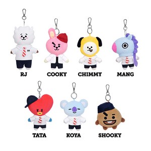 BT21 애프터스쿨 키링 인형 7종 택1, COOKY-8809547513248, 1개