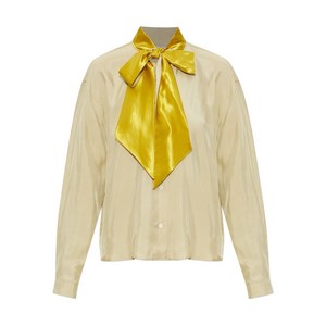 마르니 새틴 블라우스, 옐로우계열, Italy 44(KR 66)