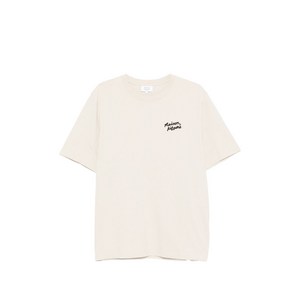 메종키츠네 자수 티셔츠, 베이지계열, Standard S(KR 95)