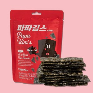당당헬시 파파김스 스파이시 김과자 [원산지:국산(충청남도 서천군)], 3개, 20g