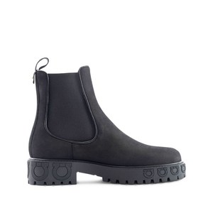 페라가모 밴딩 사이드 첼시 부츠, US width 4.5C, 블랙계열