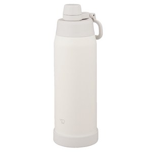 [조지루시] 보냉 물병 텀블러 1.0L SD-KA100 손잡이 식기세척기 가능, 페일 화이트, 1개