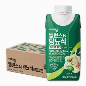 케어웰 밸런스N 당뇨식 트리플 케어, 200ml, 18개