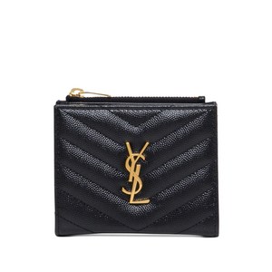 생로랑 카상드르 퀼팅 로고 지갑