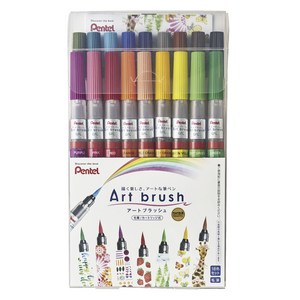 펜텔 아트 브러쉬 붓펜 18색 세트 XGFL-18ST
