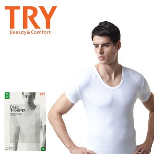 트라이 순면 남자 반팔 런닝 티셔츠 3매