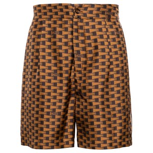 발리 페넌트 프린트 실크 쇼츠