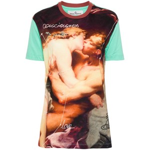 비비안웨스트우드 키스 클래식 티셔츠, 그린계열, Standard M(KR 66)