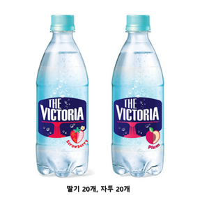 빅토리아 탄산수 딸기+자두 500ml 20+20, 40개