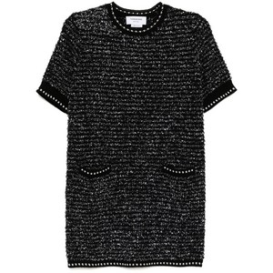 톰 브라운 트위드 미니 드레스, 블랙계열+화이트계열, Italy 42(KR 66)