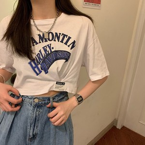 [데일리크롭/소장각!!] 주디엘리 여성 여름 할리 크롭 반팔 티셔츠