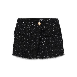 발망 트위드 미니 스커트, 블랙계열, France 38(KR 66)