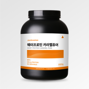 잠백이 헬스 단백질 보충제 웨이 프로틴 WPC 카라멜, 2kg, 1개