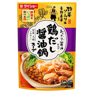 다이쇼 닭 육수 간장나베 스프 스트레이트 타입, 750g, 1개