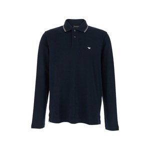 엠포리오아르마니 긴소매 폴로 셔츠, 블루계열, Standard M(KR 100)