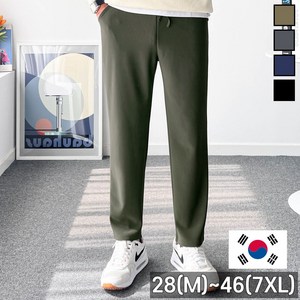 놈시크 28-46 남자 링클프리 바지 소프트 스판 밴딩 슬랙스 빅사이즈