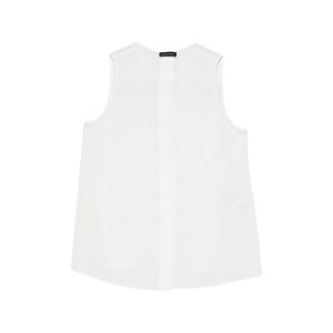 엠포리오아르마니 민소매 블라우스, 화이트계열, Italy 40(KR 55)