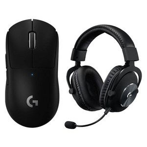 로지텍 프로 X 슈퍼라이트 무선 마우스 + 헤드폰 세트