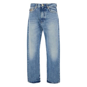 베르사체 메두사 버클 코튼 와이드 진, 블루계열, Waist (in) 31(KR 79)