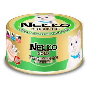 네코 NEKKO 골드 크리미 참치 코코넛 오일 85g 12ea(소), 12개