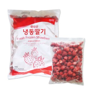 코리원 논산 냉동딸기(A등급~) 1kg(과일 빙수 디저트), 1kg, 1개