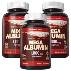 HNHusa 메가 알부민 1000mg 타블렛, 180정, 3개
