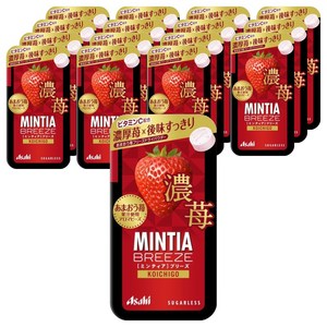 Asahi 민티아 브리즈 진한 딸기, 22g, 16개