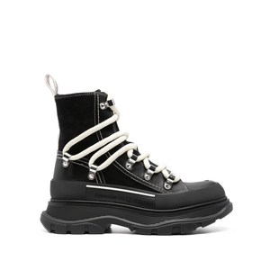 알렉산더맥퀸 레이스업 앵클 부츠 50mm, Italy 36(KR 230), 블랙계열