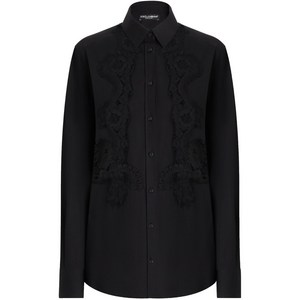 돌체앤가바나 DNA 레이스 패널 셔츠, 블랙계열, Italy 42(KR 55)