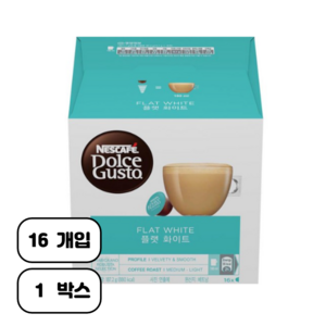 돌체구스토 플랫 화이트, 11.7g, 16개입, 1개