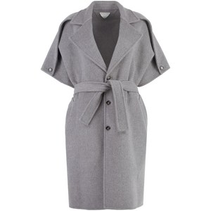보테가 베네타 반소매 벨트 코트, 그레이계열, Italy 40