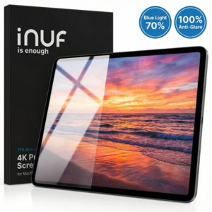 블루라이트 & 빛반사 다 막아주는 4K 무광 아이패드 스크린 보호필름 2매 - 블루라이트 71% 차단 빛반사 방지 종이 매트 재질 화질 저하 없음 눈 편안 부착 키트 포함 풀세트