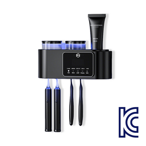 케이엠 무타공 설치 스마트 무선충전 가정용 살균 건조 양치컵세트 칫솔살균기