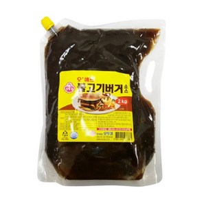 오뚜기 오쉐프 불고기 버거소스, 2kg, 6개