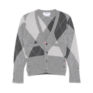 톰 브라운 아가일 패턴 캐시미어 가디건, 그레이계열, Numeric 0(KR 90)