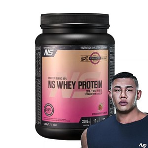 NS 웨이 프로틴 딸기맛 용기형 헬스보충제 단백질보충제, 1kg, 1개