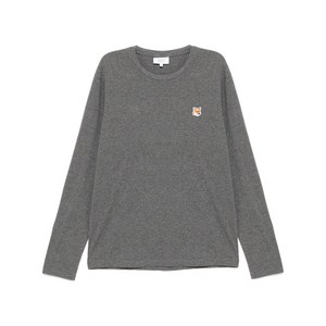 메종키츠네 볼드 폭스 헤드 패치 티셔츠, 그레이계열, Standard XL(KR 110)