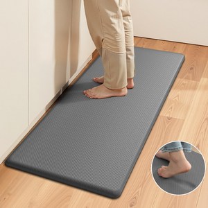 DEXI 다용도 매트 대형 쿠션 pvc 주방매트 싱크대 방수 특대형 미끄럼방지 주방 발매트, 51*99cm, 그레이, 1개