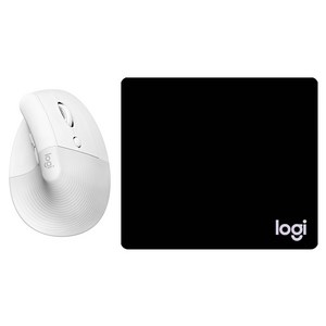 로지텍 리프트 버티칼 인체공학 무선마우스 LIFT + 마우스 패드 일반형