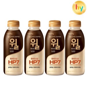 에치와이 헬리코박터 프로젝트 윌 오리지널 에코, 500ml, 4개