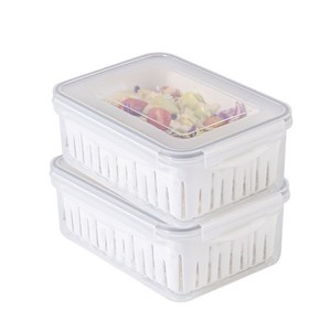 나누담 물빠짐 멀티 채반 밀폐용기